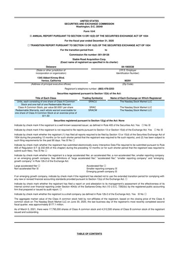 Thumbnail Momentus Inc. 10-K Annual Report 2020
