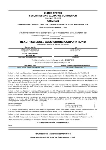 Thumbnail Orchestra BioMed  10-K Annual Report 2020