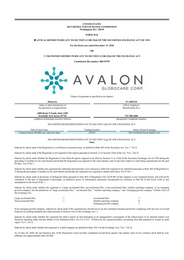 Thumbnail Avalon GloboCare 10-K Annual Report 2020
