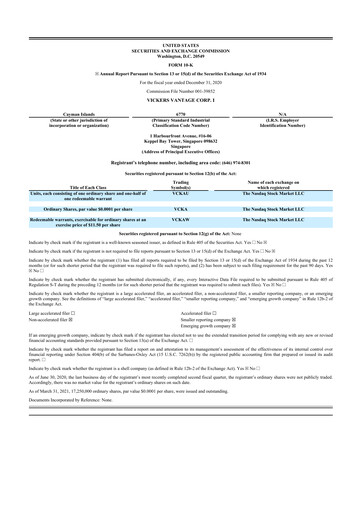 Thumbnail Scilex Holding 10-K Annual Report 2020