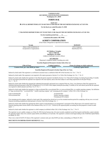 Miniature Agrify 10-K Rapport annuel 