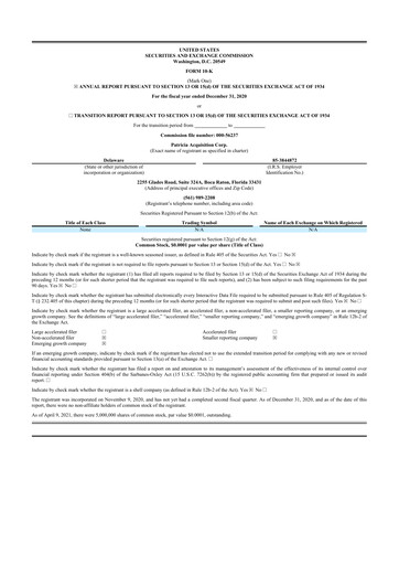 Thumbnail Serve Robotics 10-K Annual Report 2020