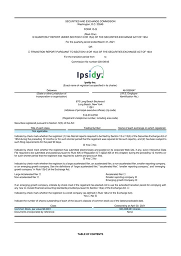 Thumbnail authID 10-Q Quarterly Report FY2021 