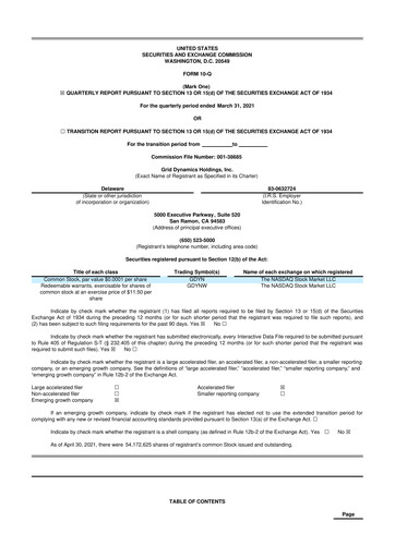 Thumbnail Grid Dynamics 10-Q Quarterly Report FY2021 