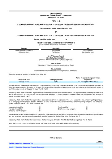 Thumbnail Orchestra BioMed  10-Q Quarterly Report FY2021 