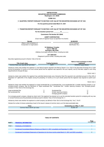 Thumbnail Agrify 10-Q Quarterly Report FY2021 