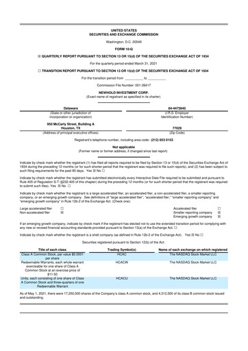 Thumbnail Evolv Technologies 10-Q Quarterly Report FY2021 