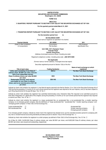 Miniature Vicarious Surgical 10-Q Rapport trimestriel 2021 