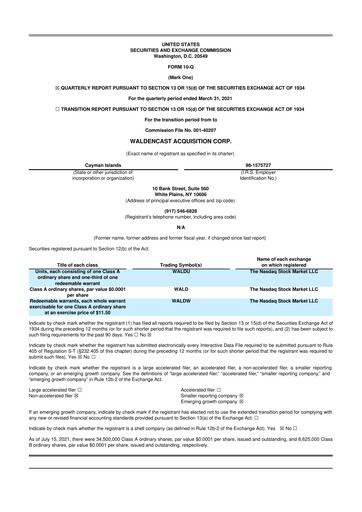 Thumbnail Waldencast 10-Q Quarterly Report FY2021 