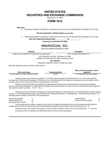 Thumbnail electroCore 10-Q Quarterly Report FY 