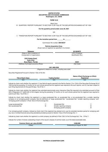 Miniature Serve Robotics 10-Q Rapport trimestriel 2021 