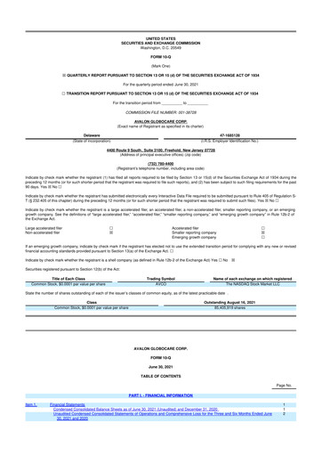 Thumbnail Avalon GloboCare 10-Q Quarterly Report FY2021 