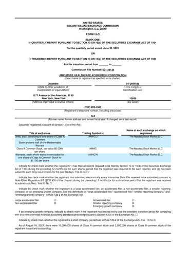 Thumbnail Jasper Therapeutics 10-Q Quarterly Report FY2021 