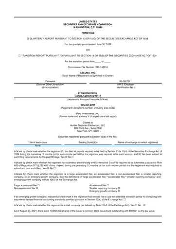 Thumbnail Aeluma 10-Q Quarterly Report FY2021 