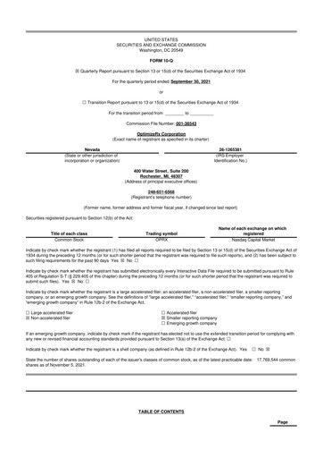 Thumbnail OptimizeRx 10-Q Quarterly Report FY2021 