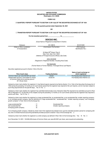 Thumbnail DocGo 10-Q Quarterly Report FY2021 