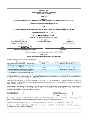 Miniature Airship AI 10-Q Rapport trimestriel 2021 