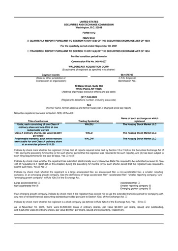 Thumbnail Waldencast 10-Q Quarterly Report FY2021 