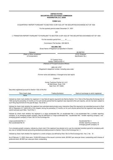 Thumbnail Aeluma 10-Q Quarterly Report FY2022 