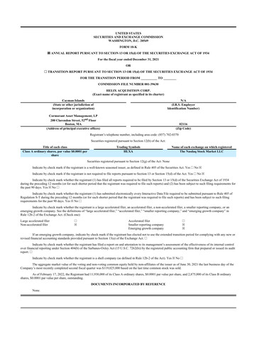 Thumbnail MoonLake Immunotherapeutics 10-K Annual Report 2021