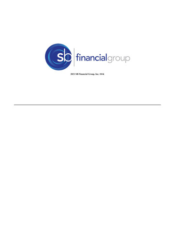 Thumbnail SB Financial Group 10-K Annual Report 2021