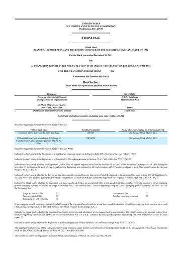 Thumbnail DocGo 10-K Annual Report 2021