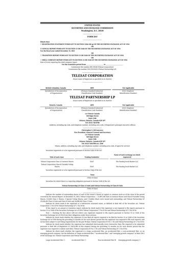 Thumbnail Telesat 20-F Annual Report 2021