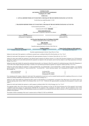 Thumbnail Ondas Holdings 10-K Annual Report 2021