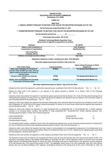 Thumbnail Evolution Metals & Technologies 10-K Annual Report 2021