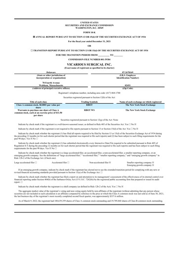Thumbnail Vicarious Surgical 10-K Annual Report 2021