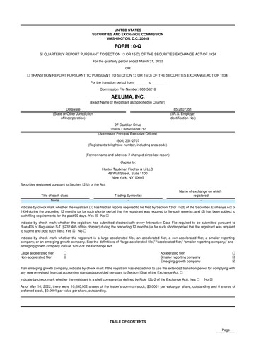 Thumbnail Aeluma 10-Q Quarterly Report FY2022 