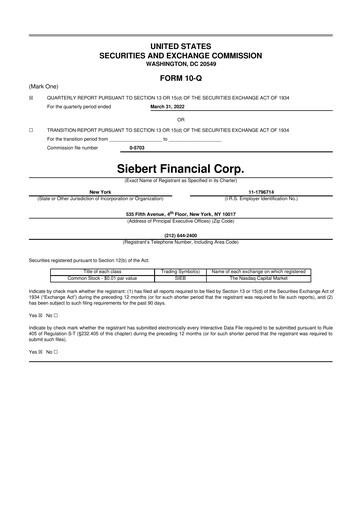 Thumbnail Siebert Financial 10-Q Quarterly Report FY2022 