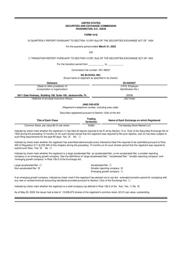 Miniature Safe & Green Holdings 10-Q Rapport trimestriel 2022 