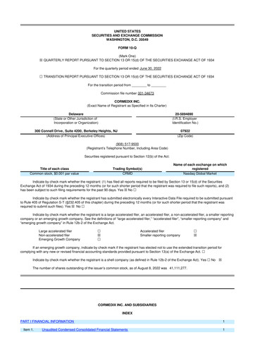 Thumbnail CorMedix 10-Q Quarterly Report FY2022 