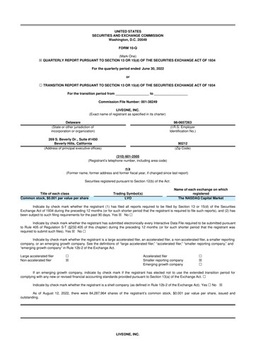 Thumbnail LiveOne 10-Q Quarterly Report FY2022 