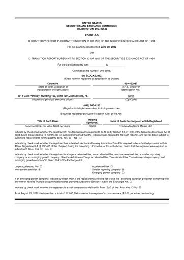 Miniature Safe & Green Holdings 10-Q Rapport trimestriel 2022 