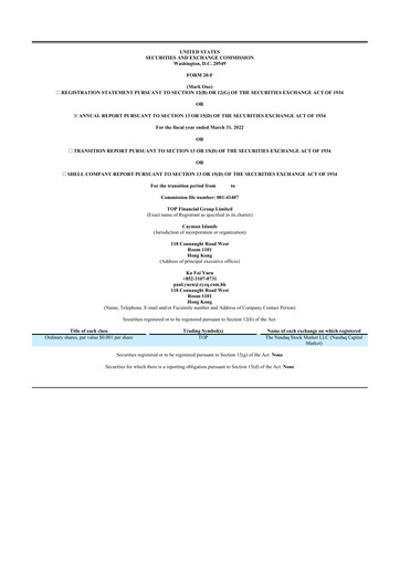 Thumbnail TOP Financial Group Limited 20-F Annual Report 2022