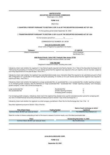 Thumbnail Avalon GloboCare 10-Q Quarterly Report FY2022 