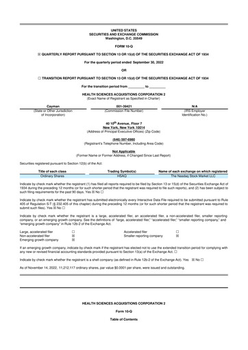 Thumbnail Orchestra BioMed  10-Q Quarterly Report FY2022 