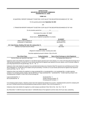 Miniature Safe & Green Holdings 10-Q Rapport trimestriel 2022 