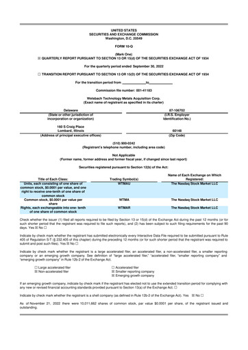 Thumbnail Evolution Metals & Technologies 10-Q Quarterly Report FY2022 