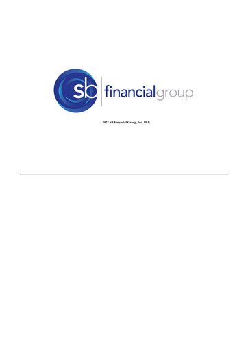 Thumbnail SB Financial Group 10-K Annual Report 2022