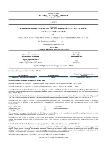 Thumbnail DocGo 10-K Annual Report 2022