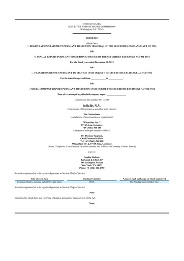 Thumbnail InflaRx
 20-F Annual Report 2022