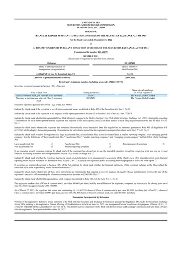 Miniature Rumble 10-K Rapport annuel 2022