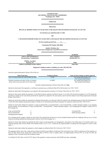 Thumbnail Intuitive Machines 10-K Annual Report 2022