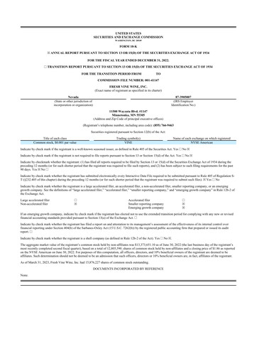 Thumbnail Fresh Vine Wine 10-K Annual Report 2022