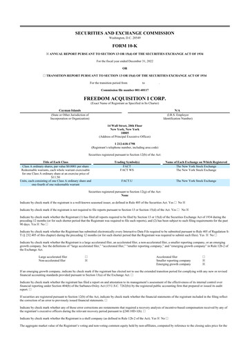 Miniature SunPower
 10-K Rapport annuel 2022