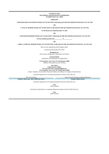 Thumbnail Bit Digital
 20-F Annual Report 2022