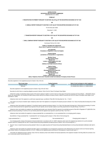 Thumbnail Gorilla Technology 20-F Annual Report 2022